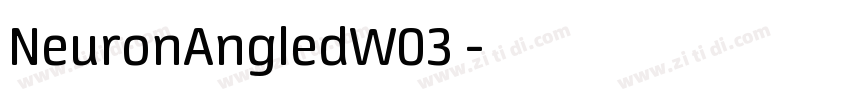 NeuronAngledW03 字体转换